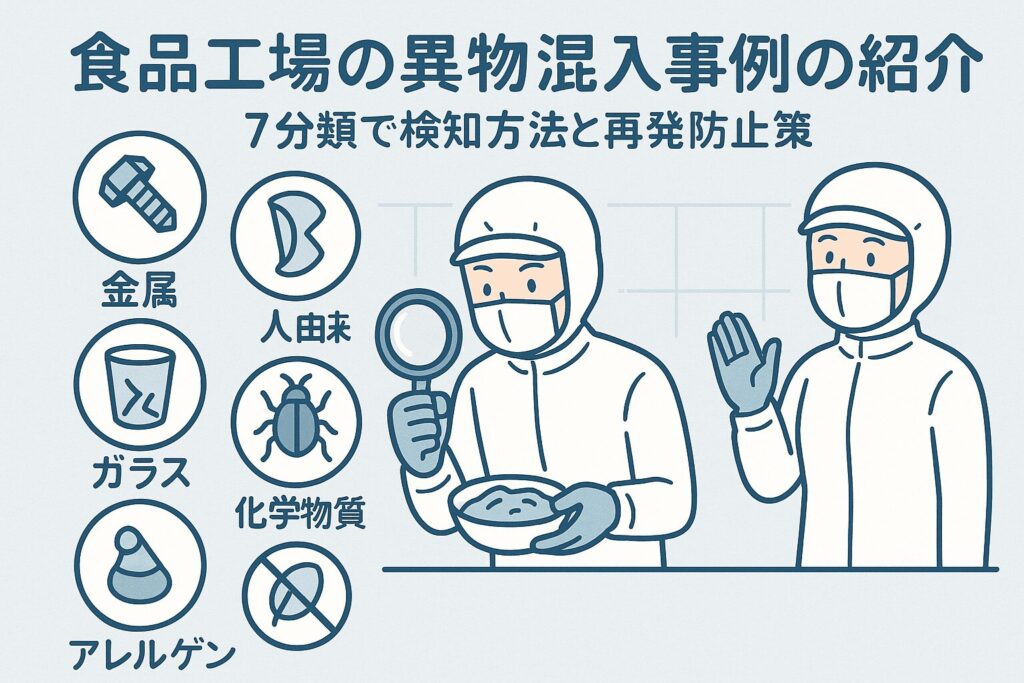 食品工場の異物分類と対策 